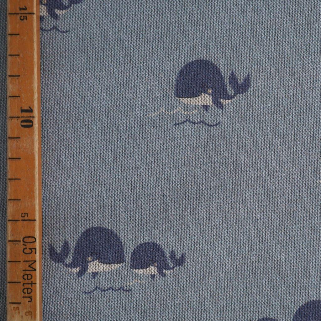 Dekostoff Panama Wale blau